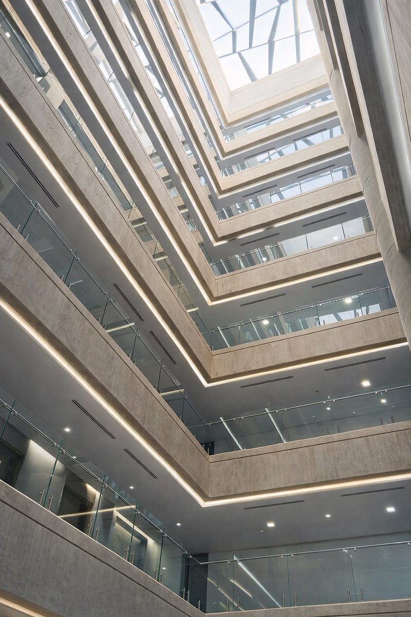 Torre Q — Atrio interior