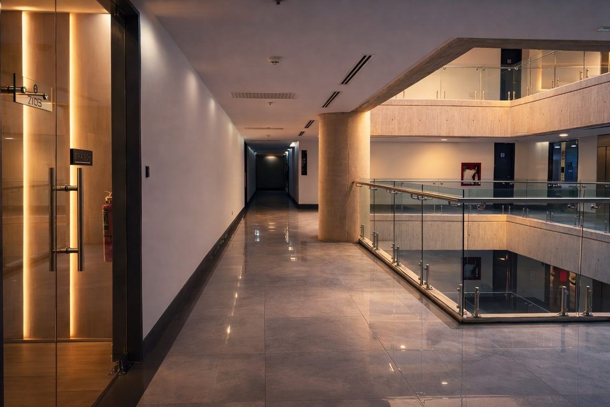 Torre Q — Pasillos interiores